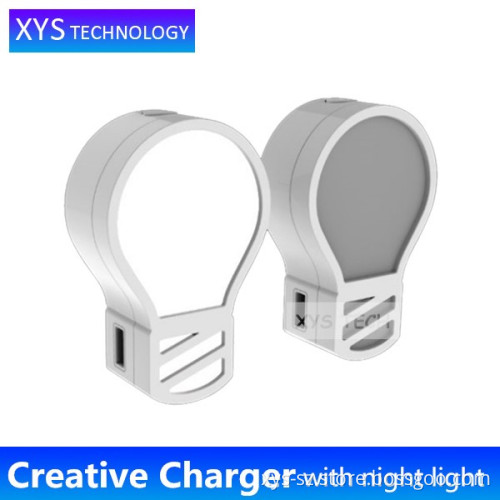 2016 New Product DIY Creative Small Bulb Design USB Travel Charger, QC2.0 Fast Charge Lamp Bulb Night Light USB Travel Charger/